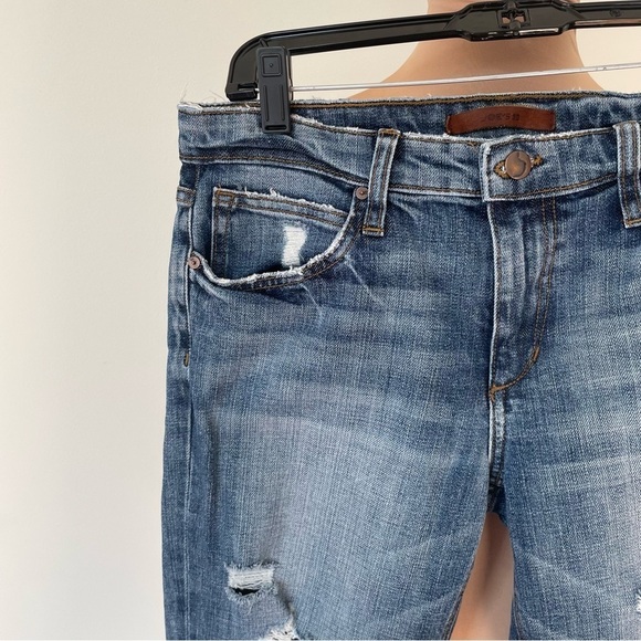 Joe's Jeans Gessa Blue Distressed Slouched Slim Denim Jean KSYGSA5547 EUC Sz 28 - Picture 6 of 10